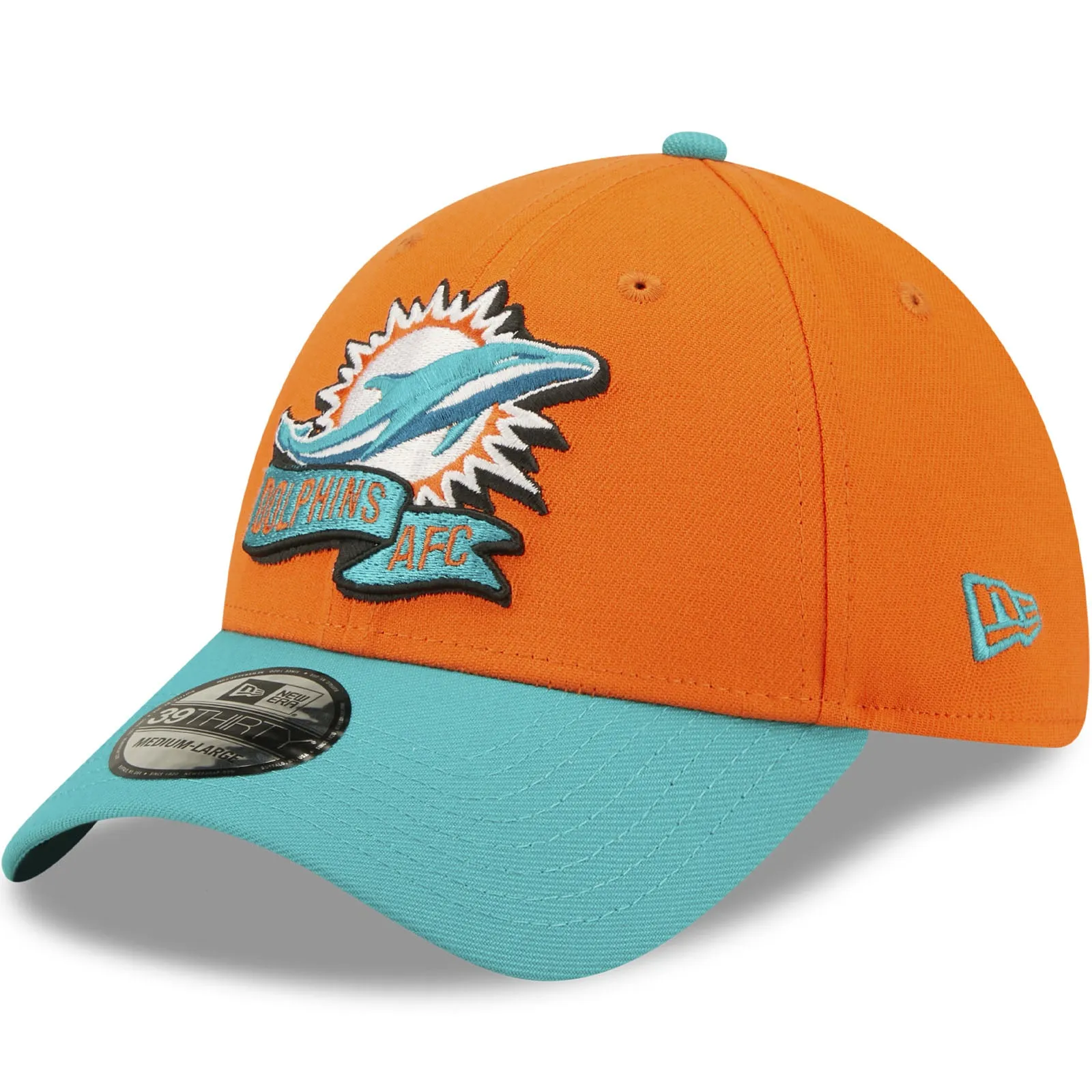 New Era Miami Dolphins NFL 2022 Sideline 39THIRTY Baseball Cap - Orange