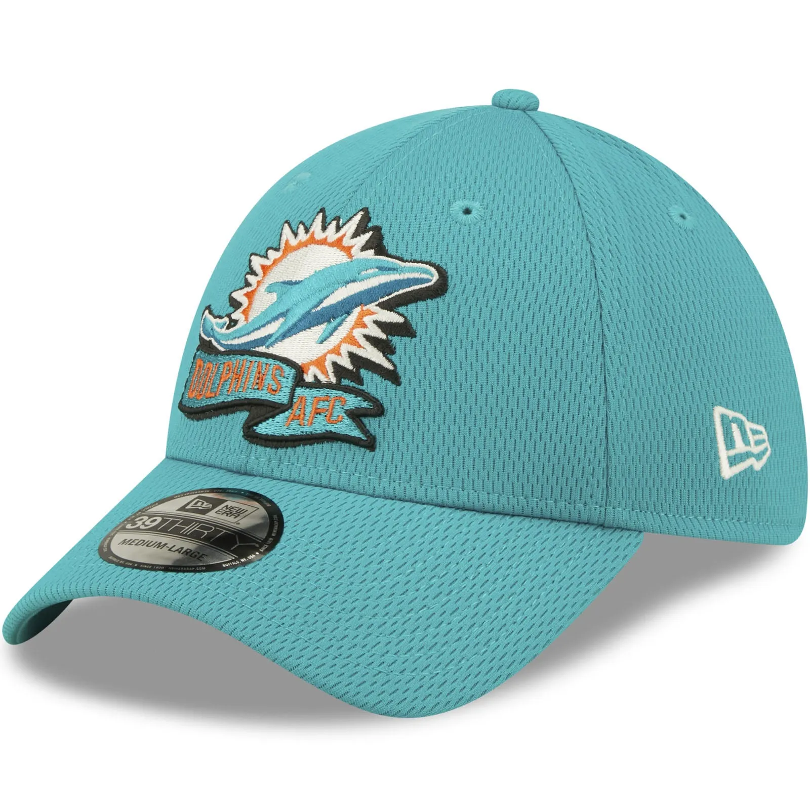 New Era Miami Dolphins NFL 39THIRTY Sideline Coach 2022 Baseball Cap Blue