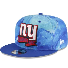 New Era New York Giants NFL 2022 Sideline Ink 9FIFTY Baseball Cap - Blue