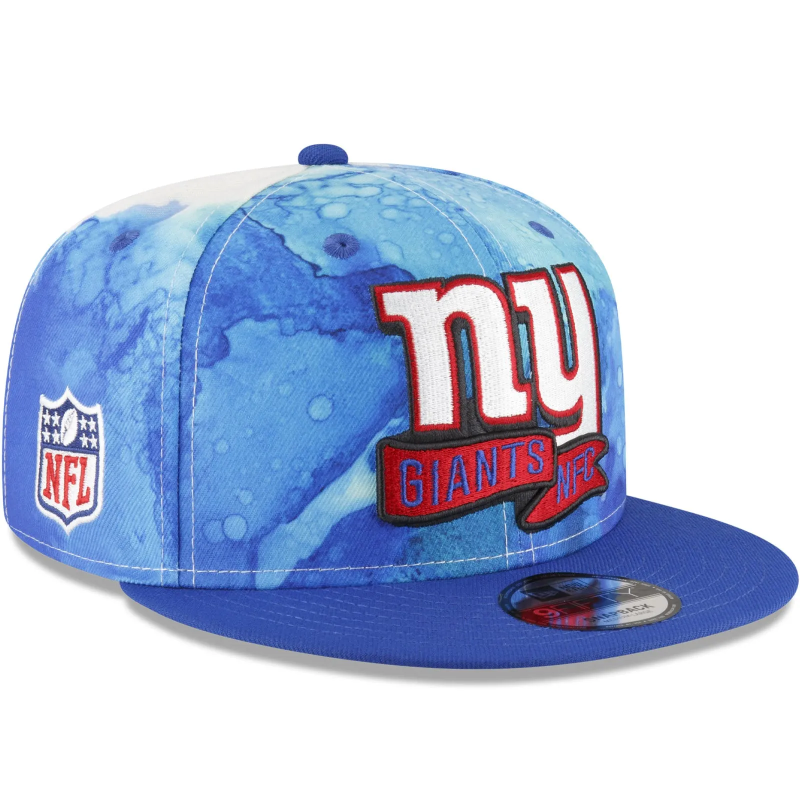 New Era New York Giants NFL 2022 Sideline Ink 9FIFTY Baseball Cap - Blue