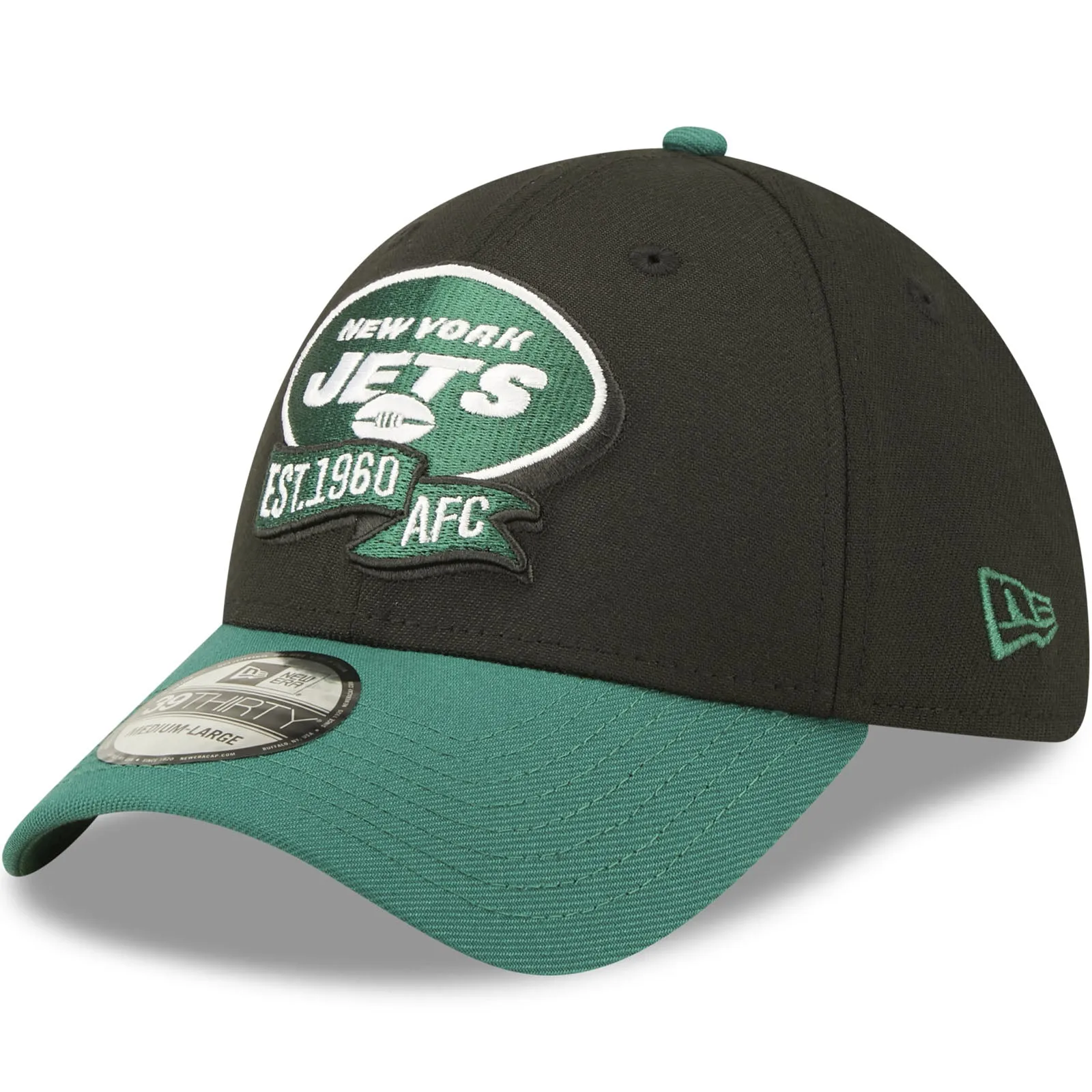 New Era New York Jets NFL 2022 Sideline 39THIRTY Baseball Cap - Black