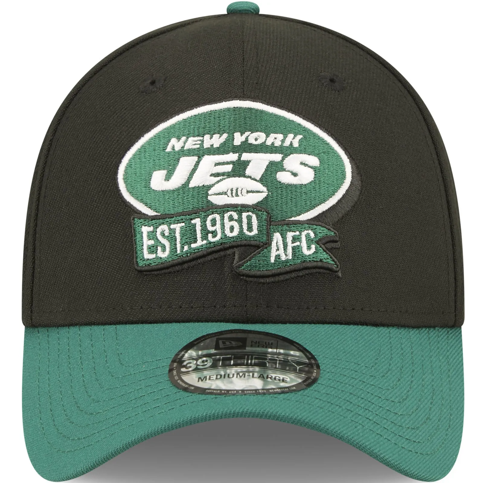 New Era New York Jets NFL 2022 Sideline 39THIRTY Baseball Cap - Black