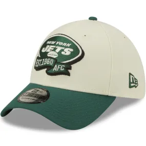 New Era New York Jets NFL 2022 Sideline 39THIRTY Baseball Cap - Cream