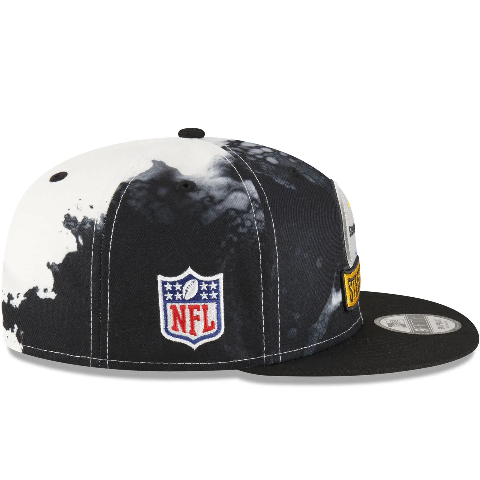 New Era Pittsburgh Steelers NFL 2022 Sideline Ink 9FIFTY Baseball Cap - Black