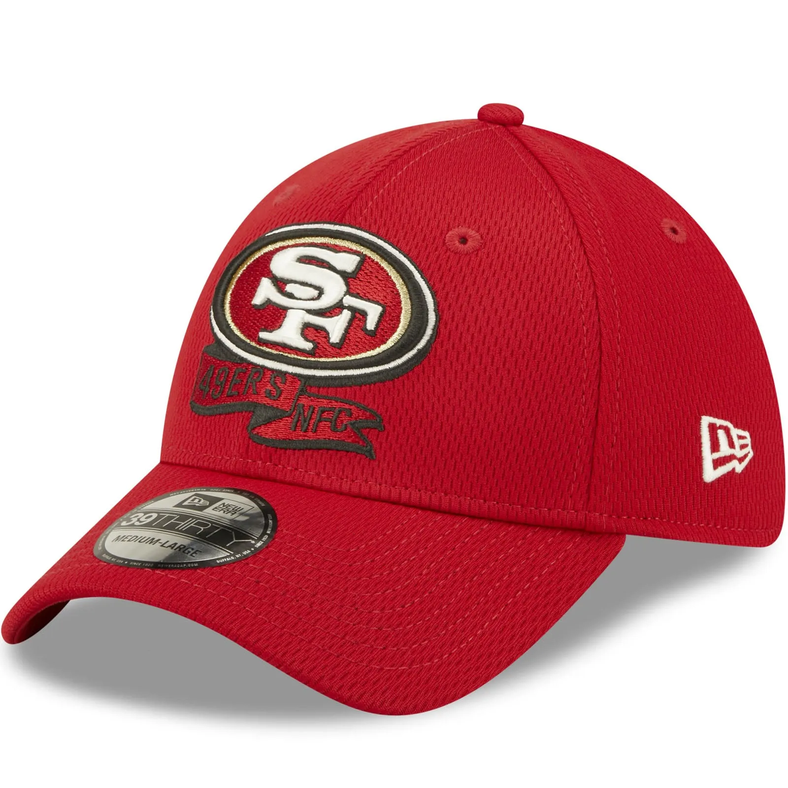 New Era San Francisco 49ers NFL 39THIRTY Sideline Coach 2022 Baseball Cap Red