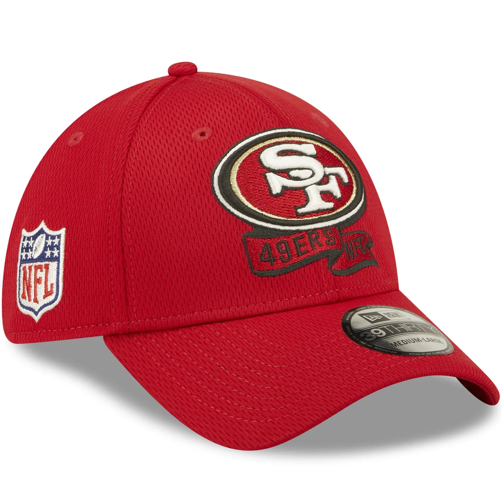 New Era San Francisco 49ers NFL 39THIRTY Sideline Coach 2022 Baseball Cap Red