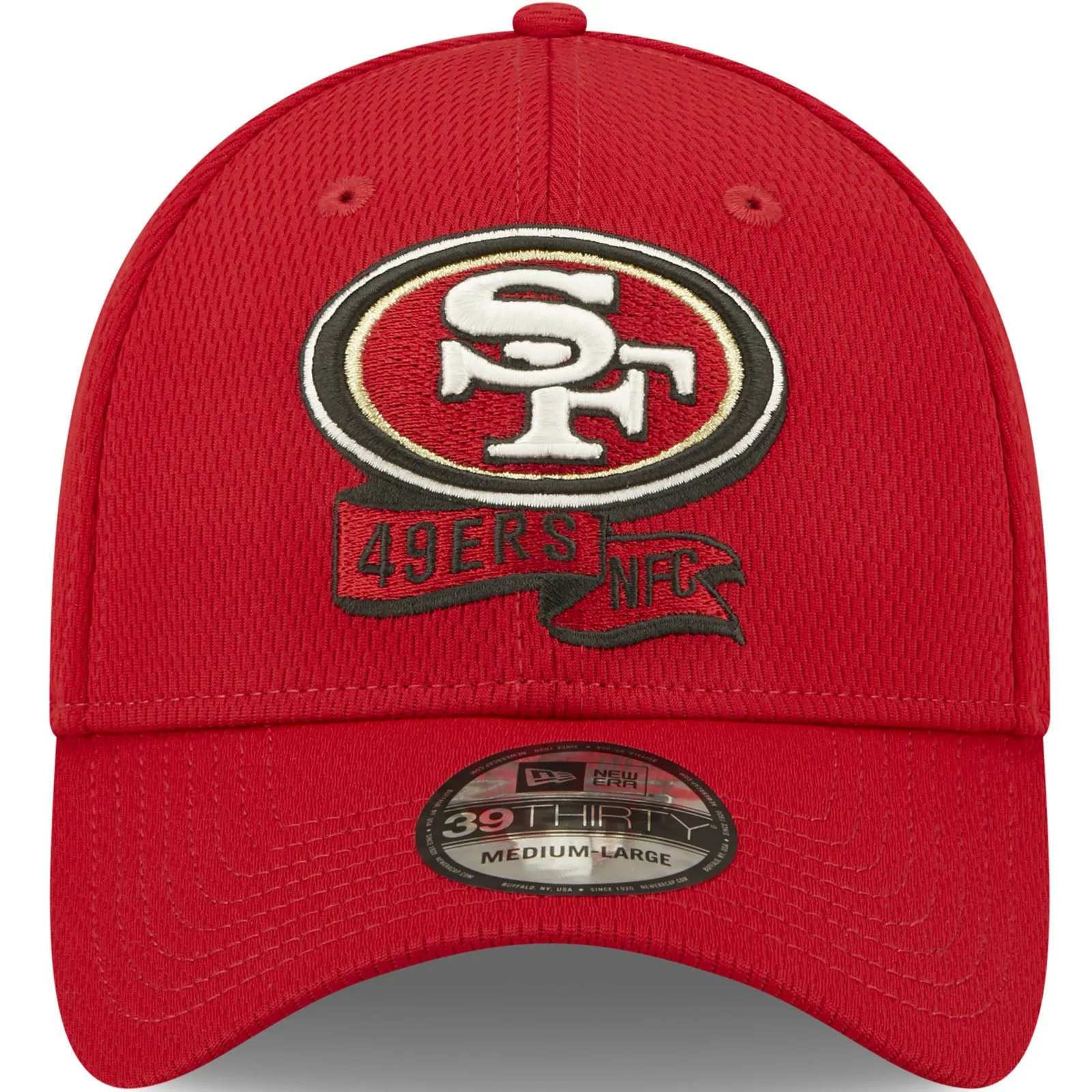 New Era San Francisco 49ers NFL 39THIRTY Sideline Coach 2022 Baseball Cap Red