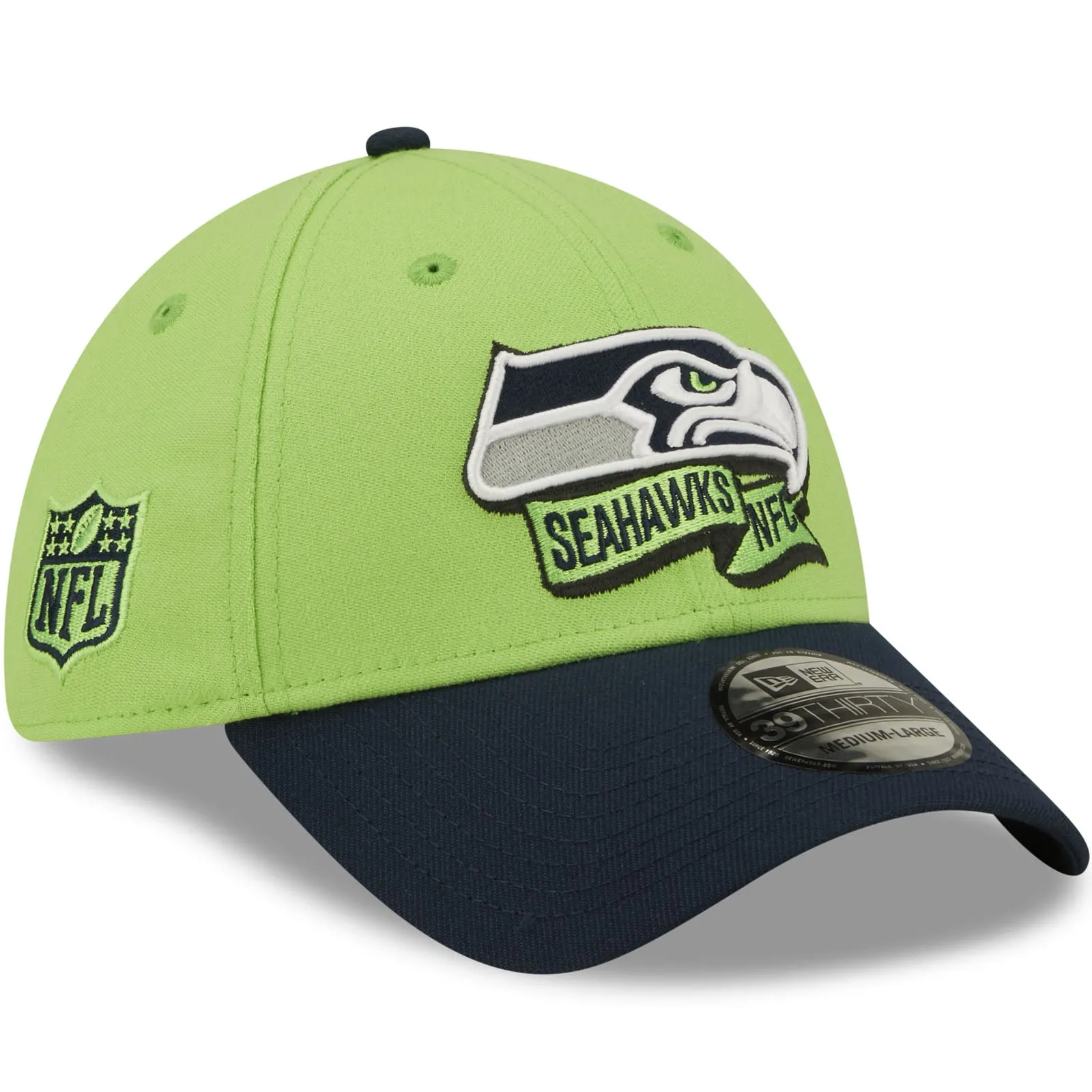 New Era Seattle Seahawks NFL 2022 Sideline 39THIRTY Baseball Cap - Green