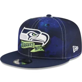 New Era Seattle Seahawks NFL 2022 Sideline Ink 9FIFTY Baseball Cap - Blue