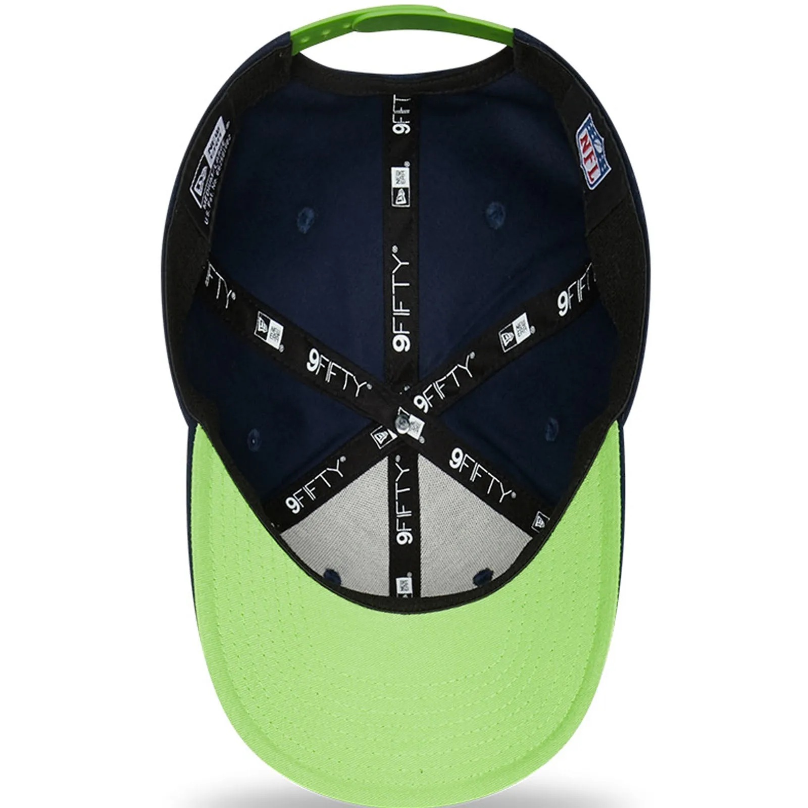 New Era Seattle Seahawks NFL 9FIFTY Team Workmark Baseball Cap - Black