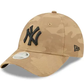 New Era Womens New York Yankees MLB 9FORTY Camo Baseball Cap - Black