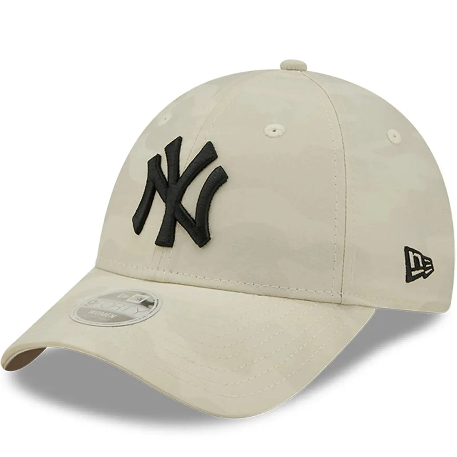 New Era Womens New York Yankees MLB 9FORTY Camo Baseball Cap - White