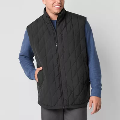 new!mutual weave Big and Tall Quilted Quilted Vest