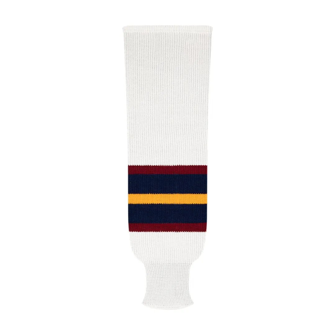 NHL Pattern 9800 Knit Hockey Socks: Atlanta Thrashers 1999 White