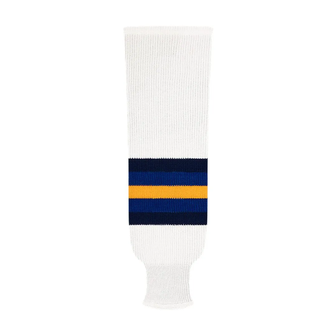 NHL Pattern 9800 Knit Hockey Socks: St. Louis Blues White