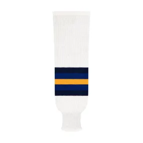 NHL Pattern 9800 Knit Hockey Socks: St. Louis Blues White