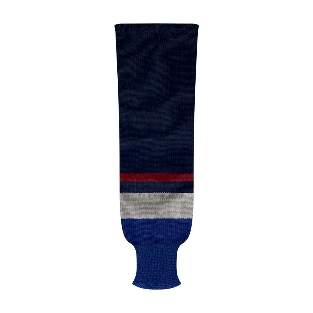 NHL Pattern 9800 Knit Hockey Socks: Vancouver Canucks Navy