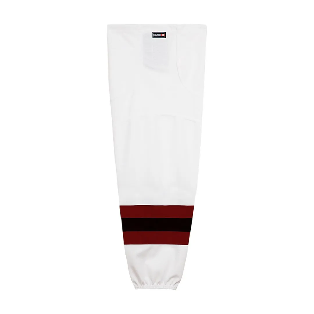 NHL Pattern K3G Pro Hockey Socks: Arizona Home White