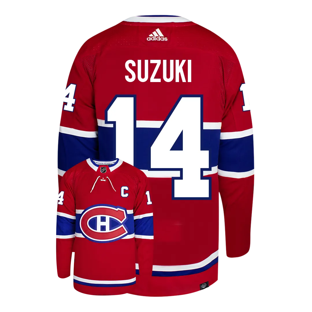 Nick Suzuki Montreal Canadiens Adidas Primegreen Authentic NHL Hockey Jersey     