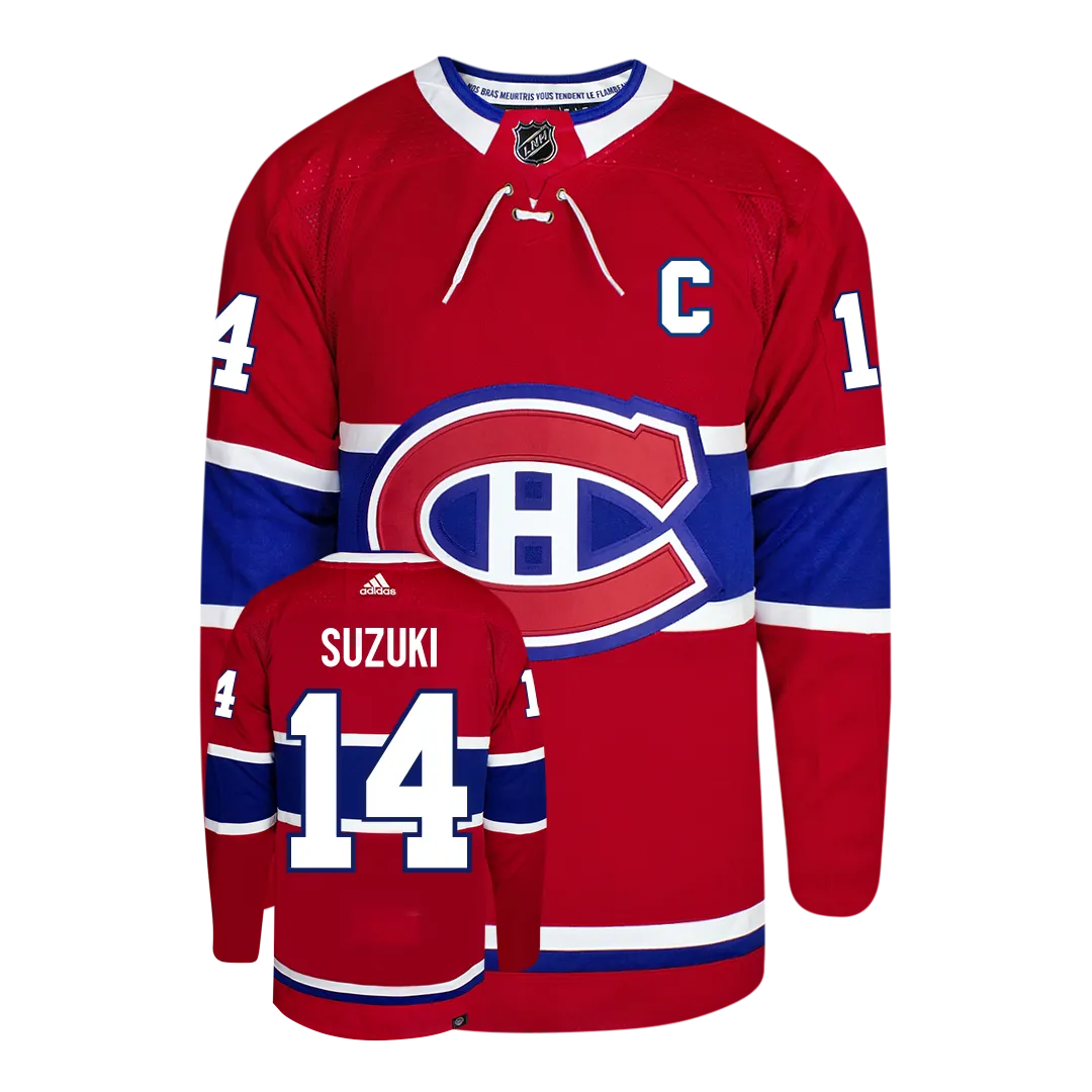 Nick Suzuki Montreal Canadiens Adidas Primegreen Authentic NHL Hockey Jersey     