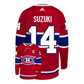 Nick Suzuki Montreal Canadiens Adidas Primegreen Authentic NHL Hockey Jersey     