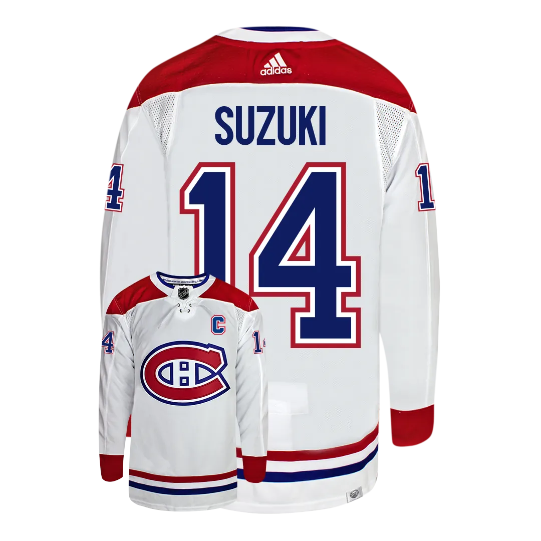 Nick Suzuki Montreal Canadiens Adidas Primegreen Authentic NHL Hockey Jersey     