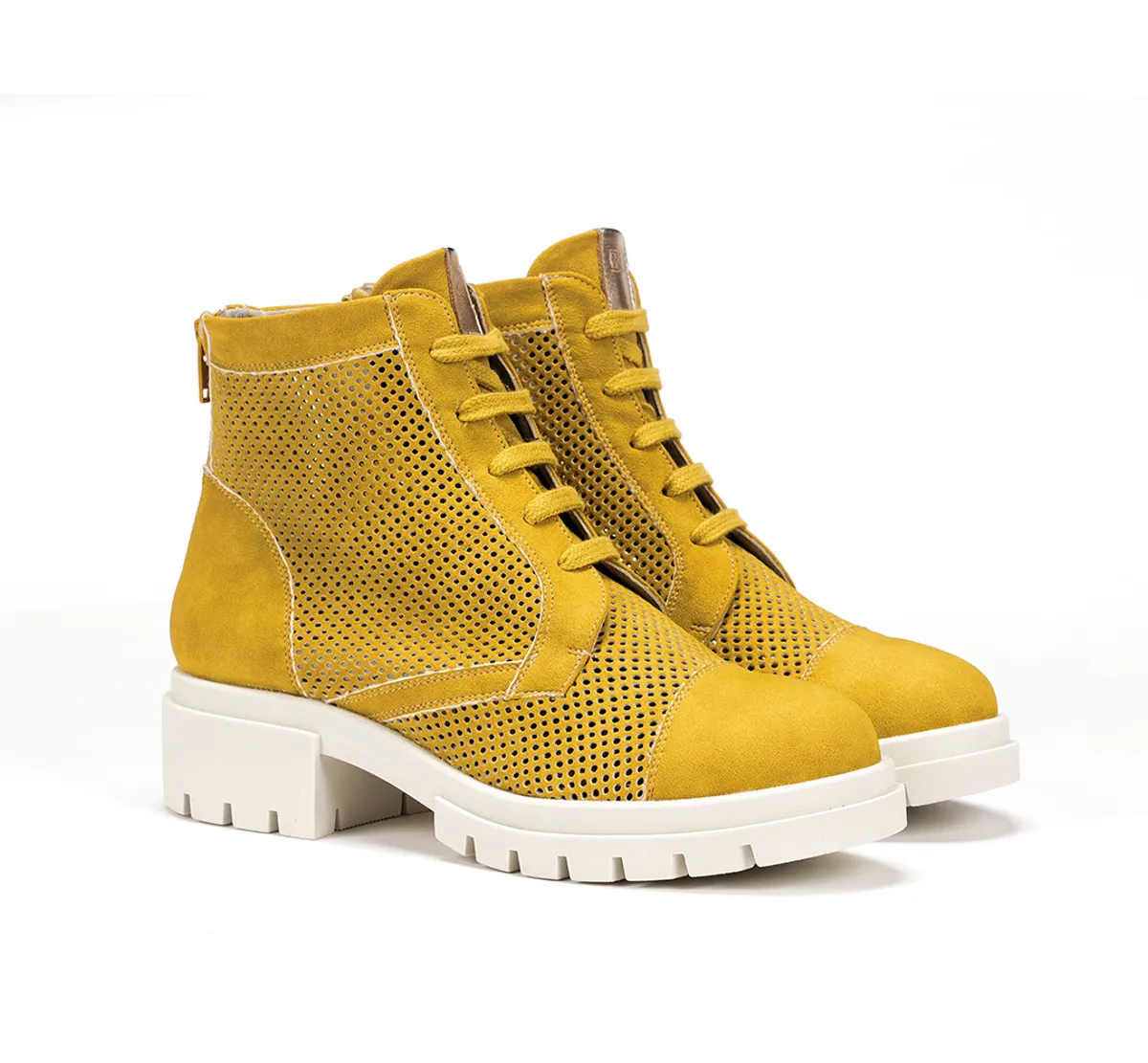 NIDUS D8734 Yellow Ankle Boot