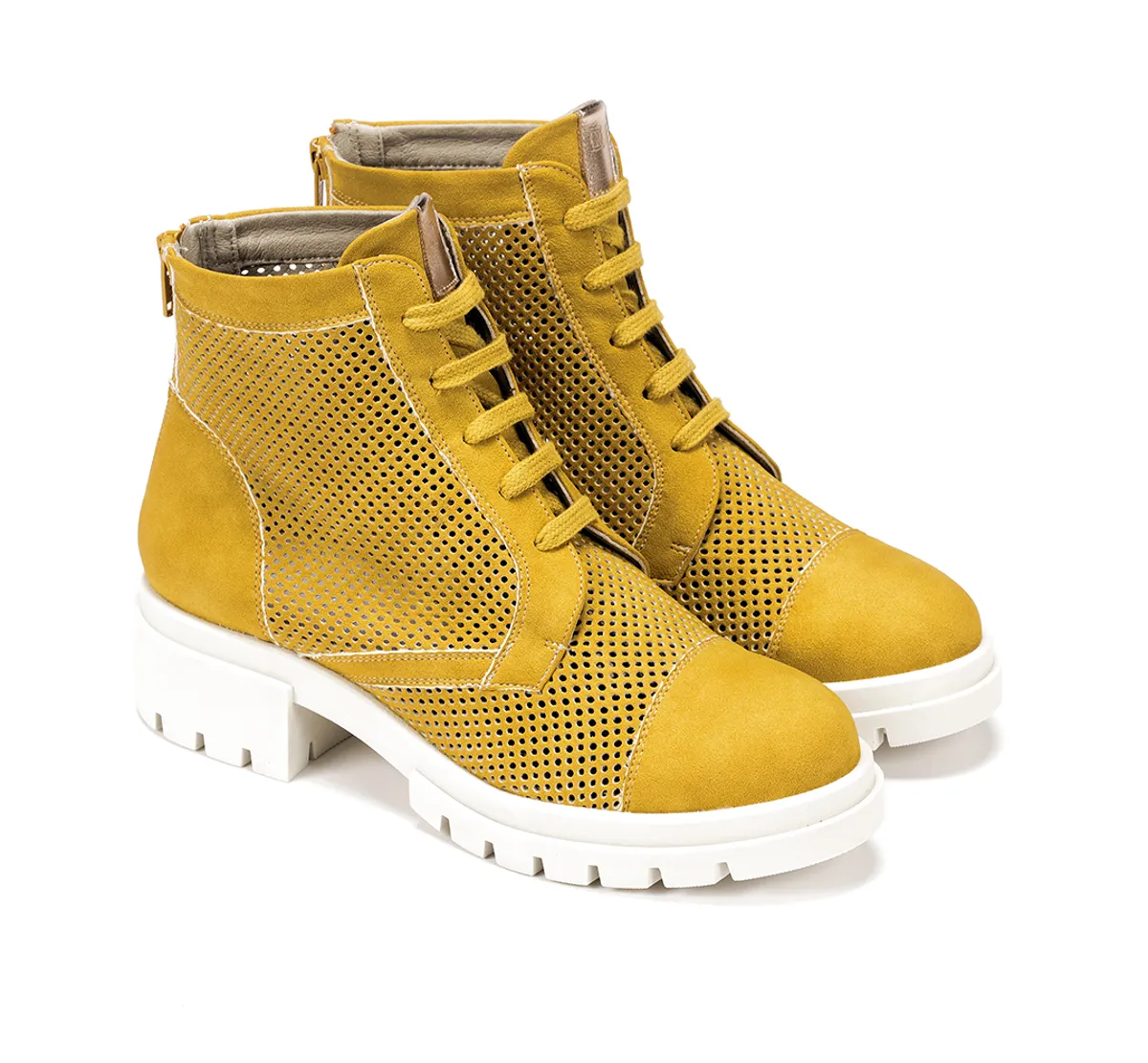 NIDUS D8734 Yellow Ankle Boot