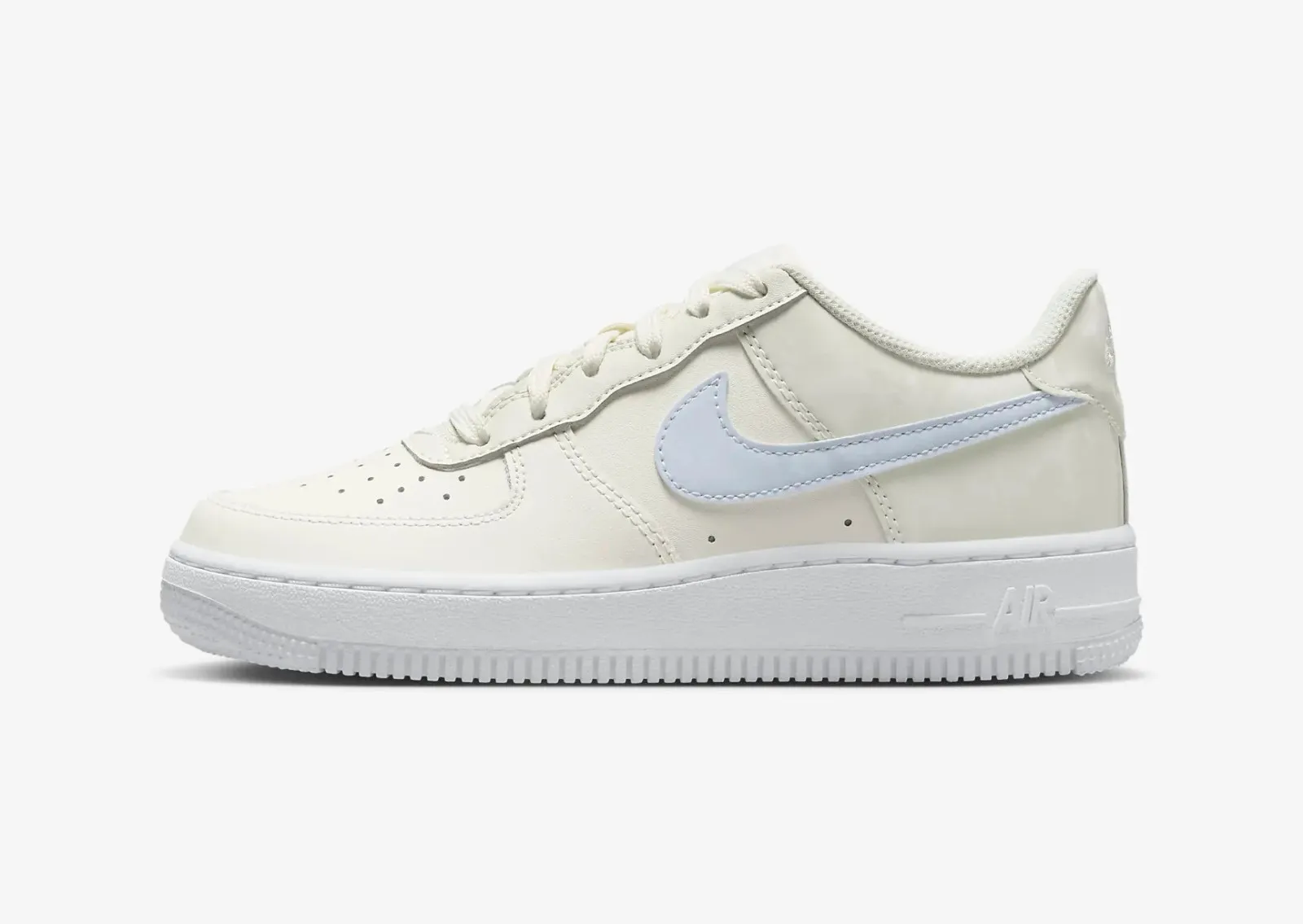 Nike Air Force 1 Low GS Pale Ivory Sea Glass White Football Grey CT3839-110