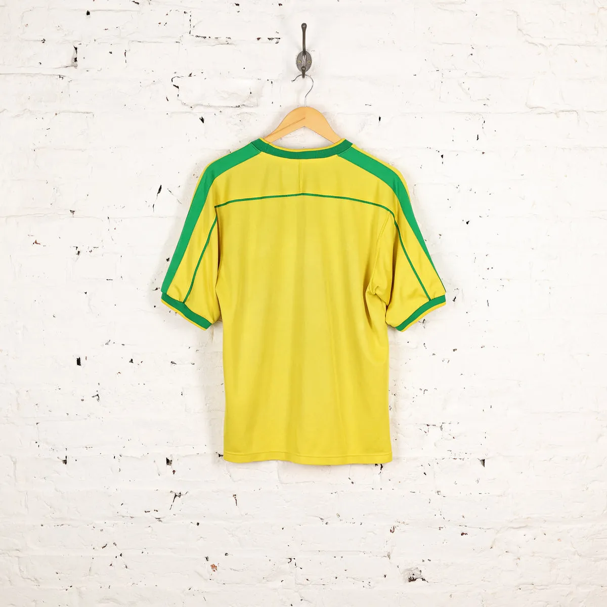 Nike Brazil 1998 Home Football Shirt - Yellow - M