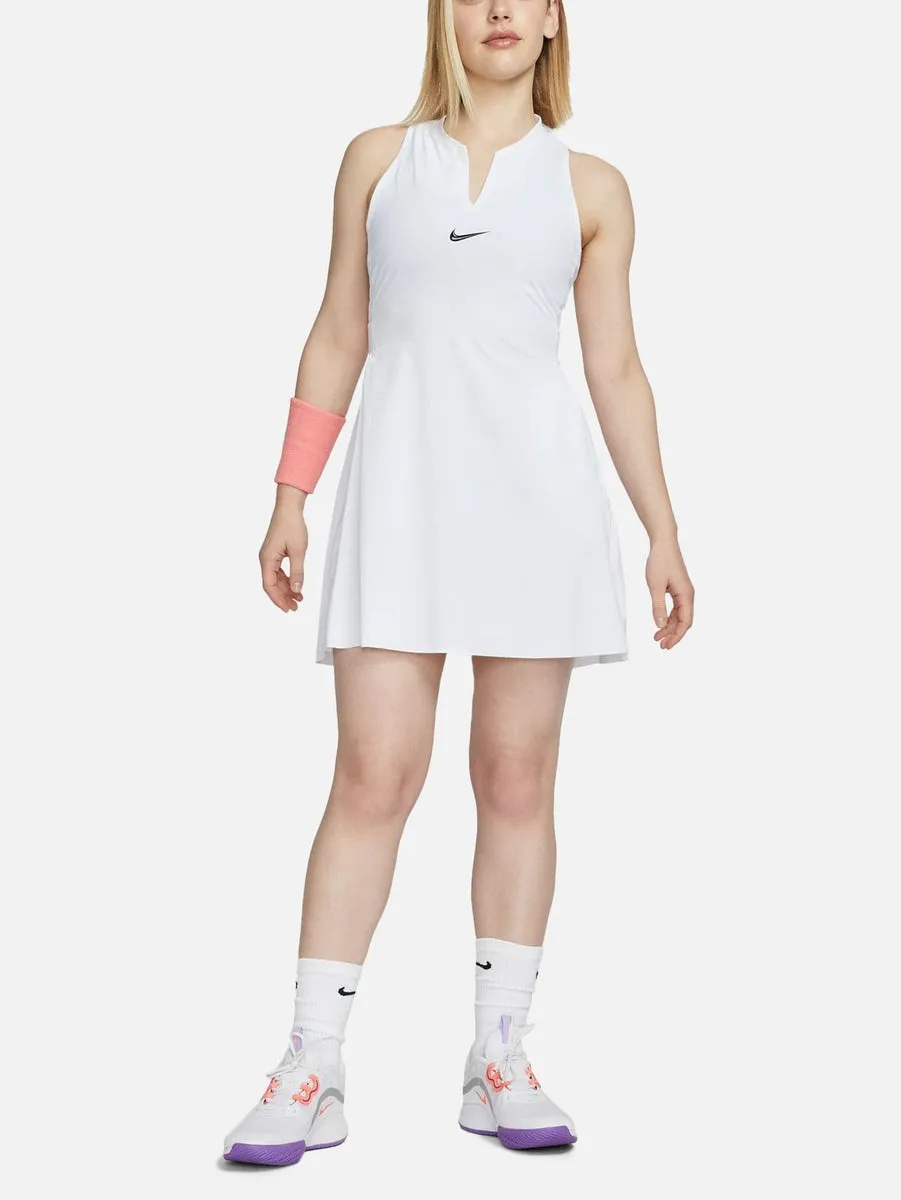 NIKE Court Dri-Fit Club Tennis Dress - White