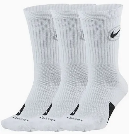 Nike Everyday Crew Basketball Socks (3 pairs in set)