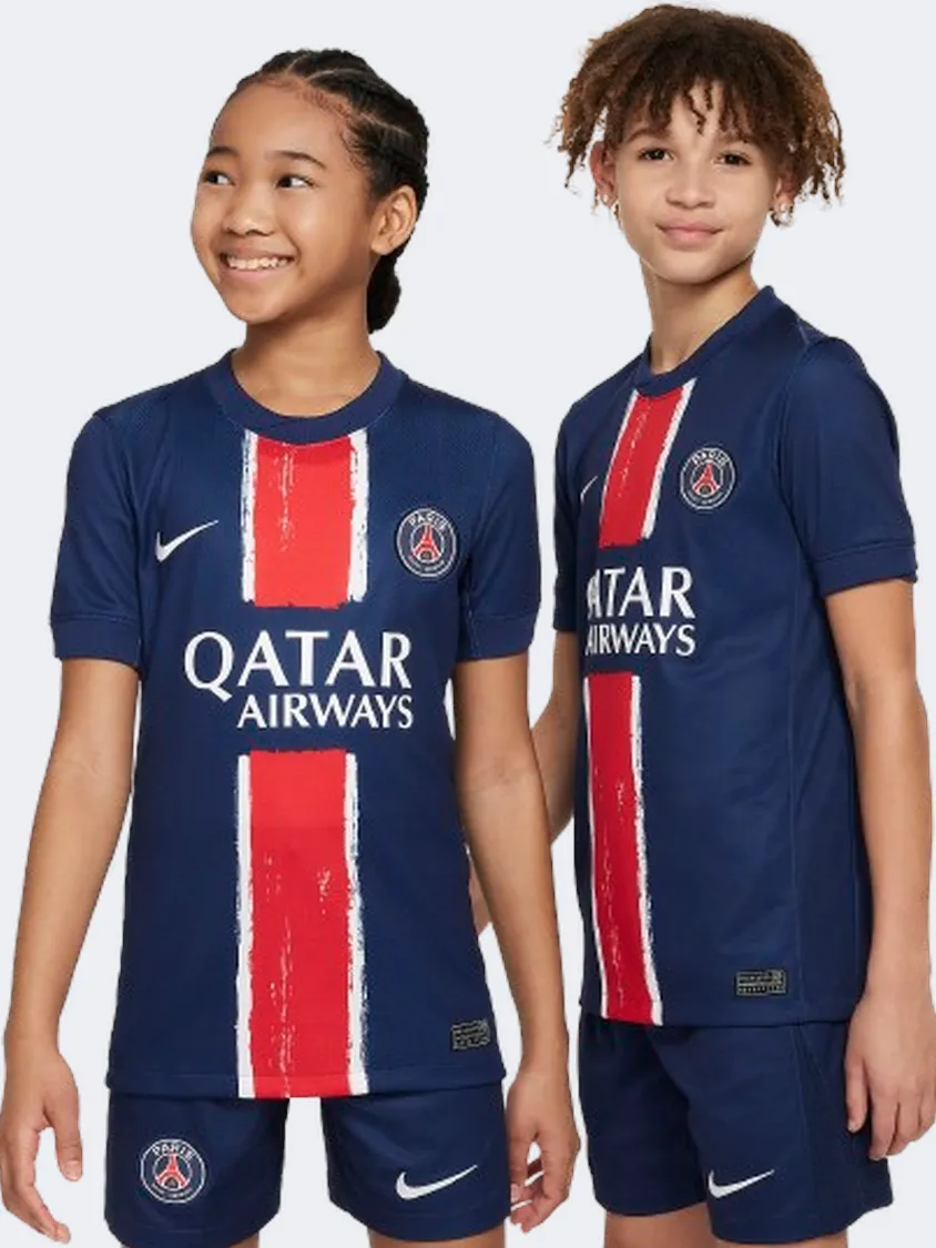 Nike Paris Saint Germain Df Jersey Stadium Home Boys Football T-Shirt Navy/White/Red