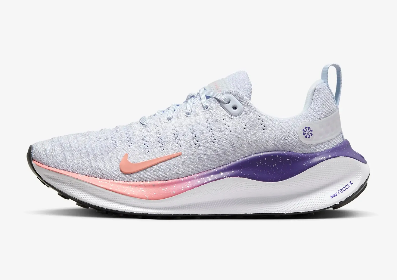 Nike ReactX Infinity Run 4 Football Grey Court Purple White Coral Chalk FQ8777-085