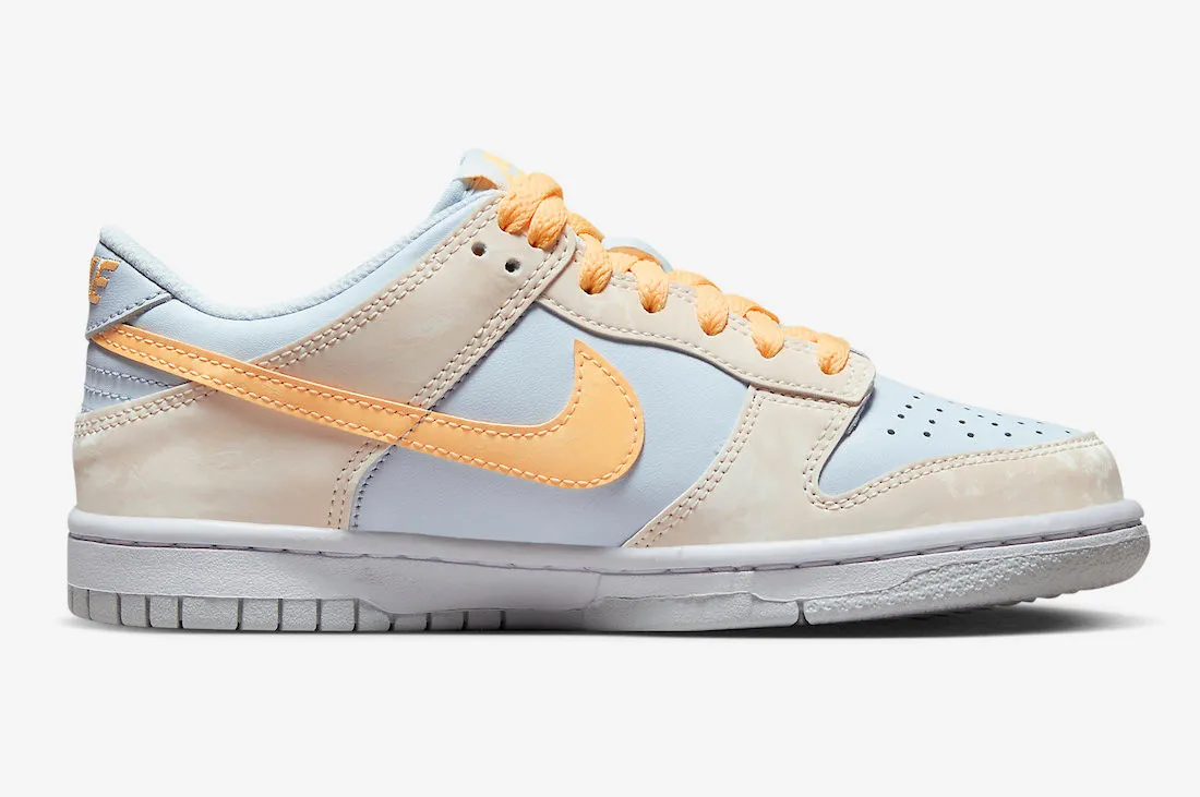 Nike SB Dunk Low GS Melon Tint Pale Ivory Football Grey White FB9109-100