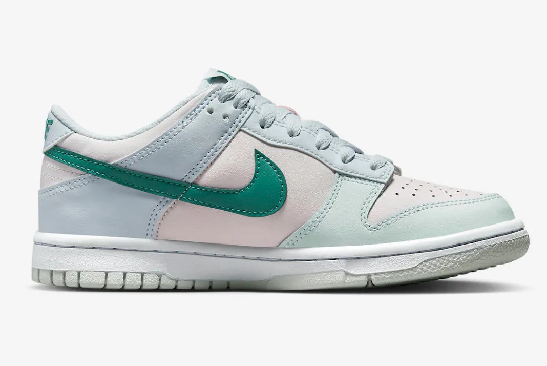 Nike SB Dunk Low GS Mineral Teal Football Grey Pearl Pink FD1232-002