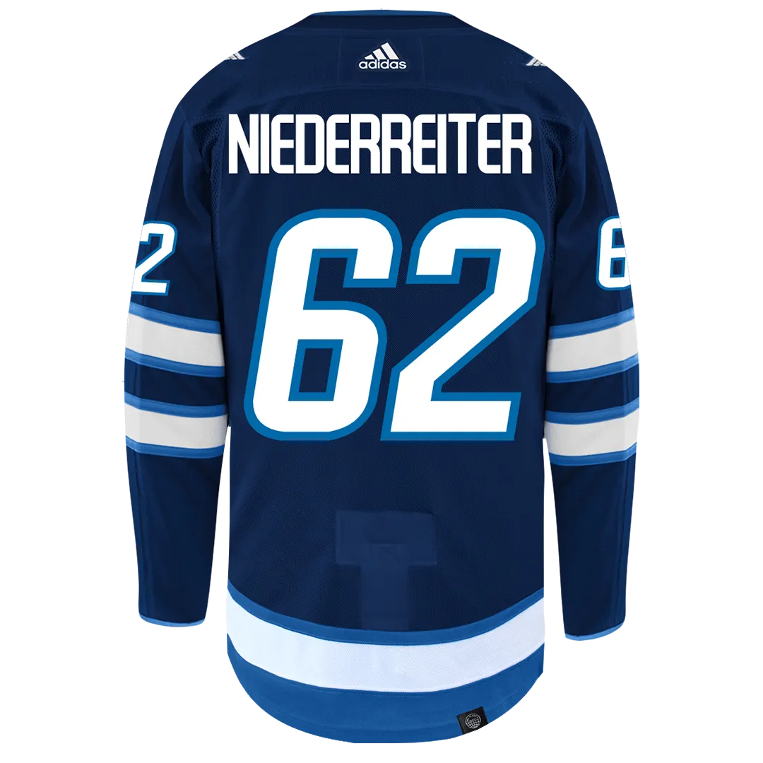 Nino Niederreiter Winnipeg Jets Adidas Primegreen Authentic NHL Hockey Jersey     