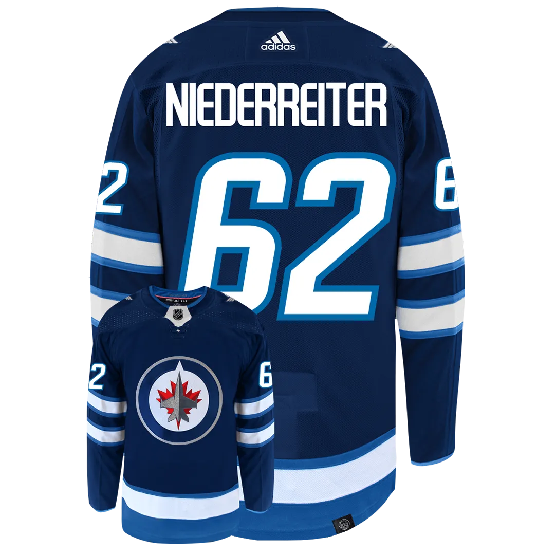 Nino Niederreiter Winnipeg Jets Adidas Primegreen Authentic NHL Hockey Jersey     