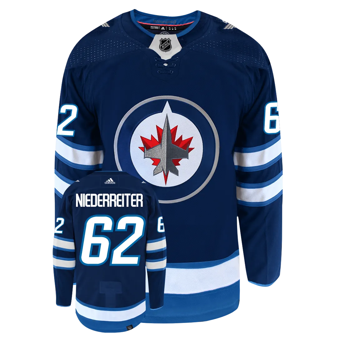 Nino Niederreiter Winnipeg Jets Adidas Primegreen Authentic NHL Hockey Jersey     