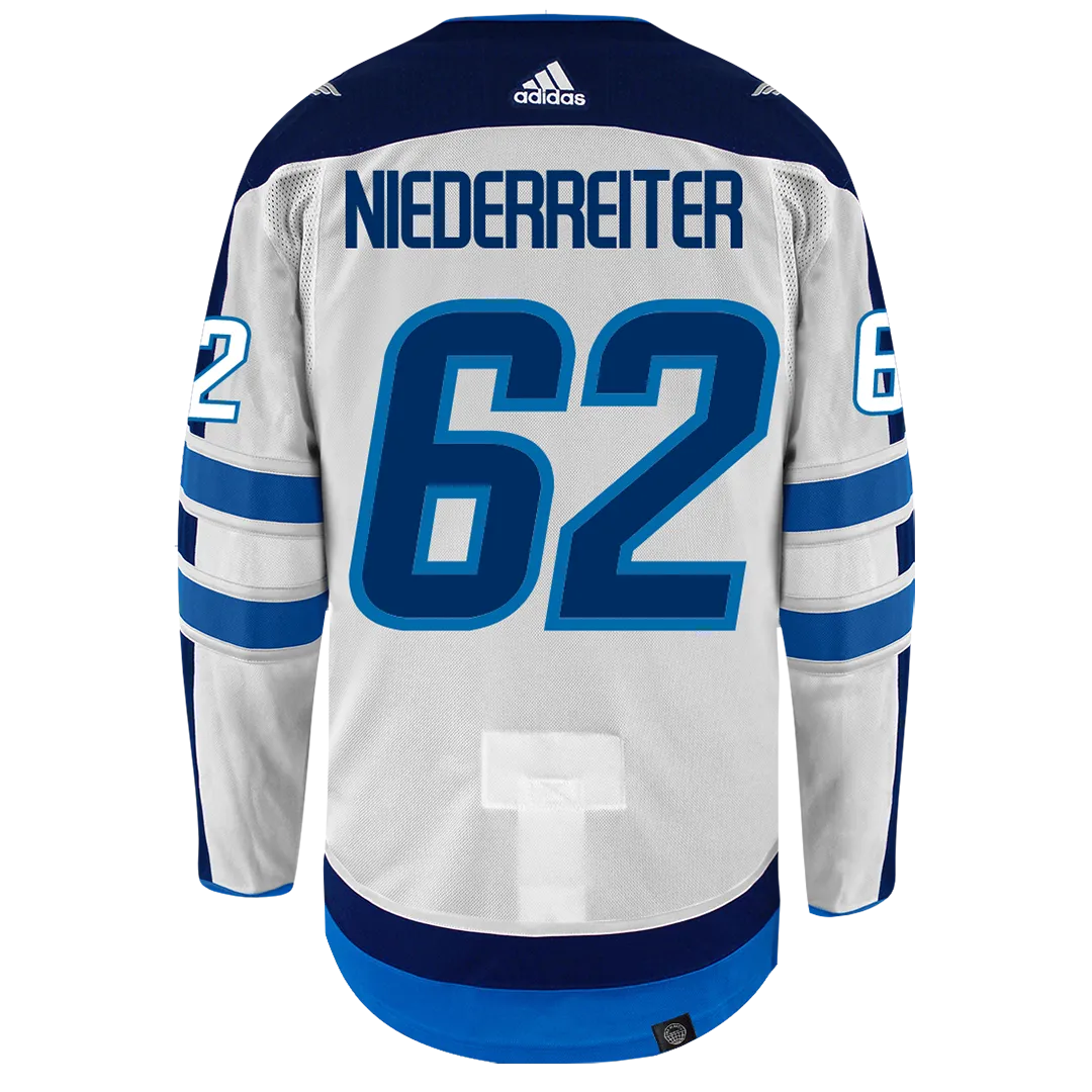 Nino Niederreiter Winnipeg Jets Adidas Primegreen Authentic NHL Hockey Jersey     