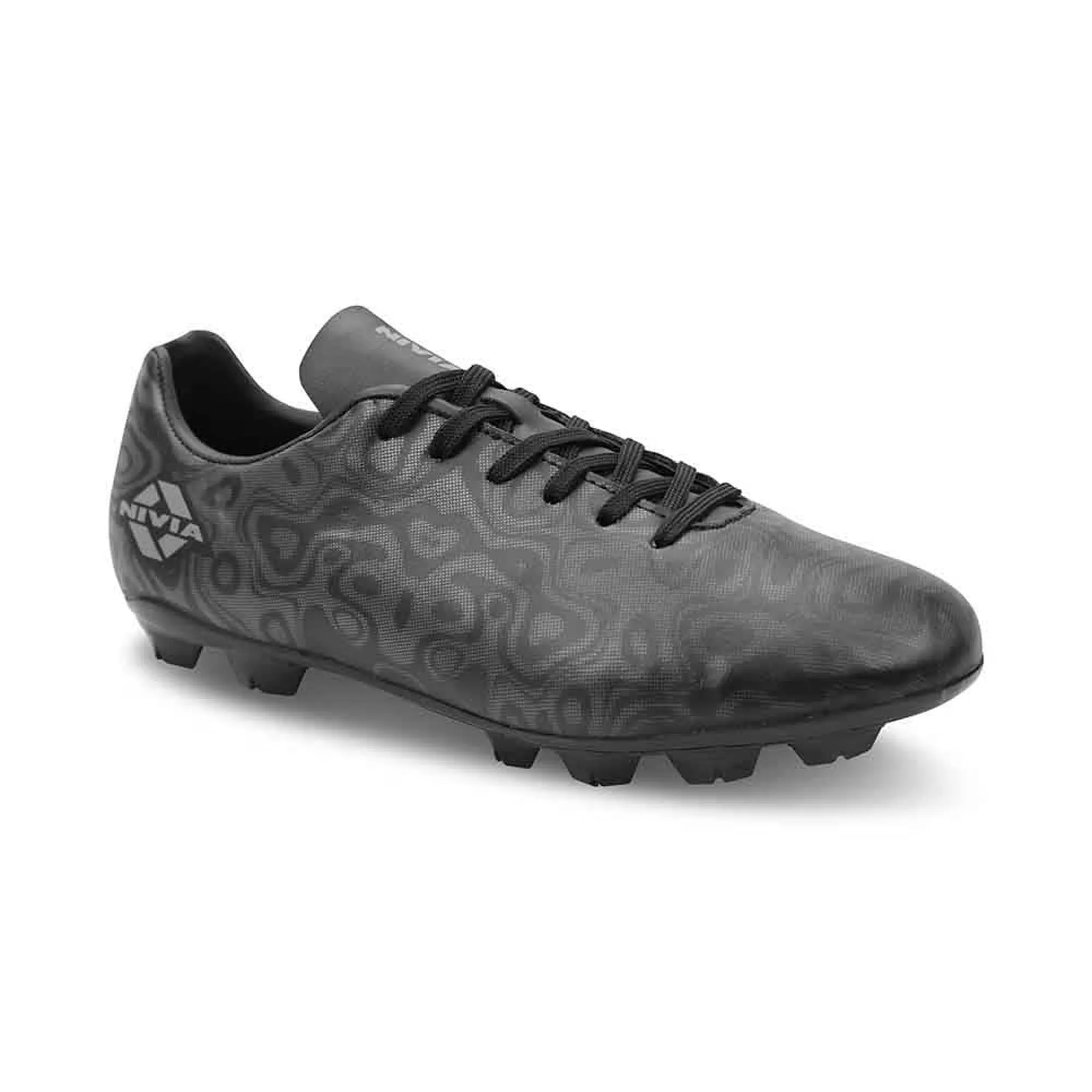 Nivia Carbonite 5.0 Football Stud - Black