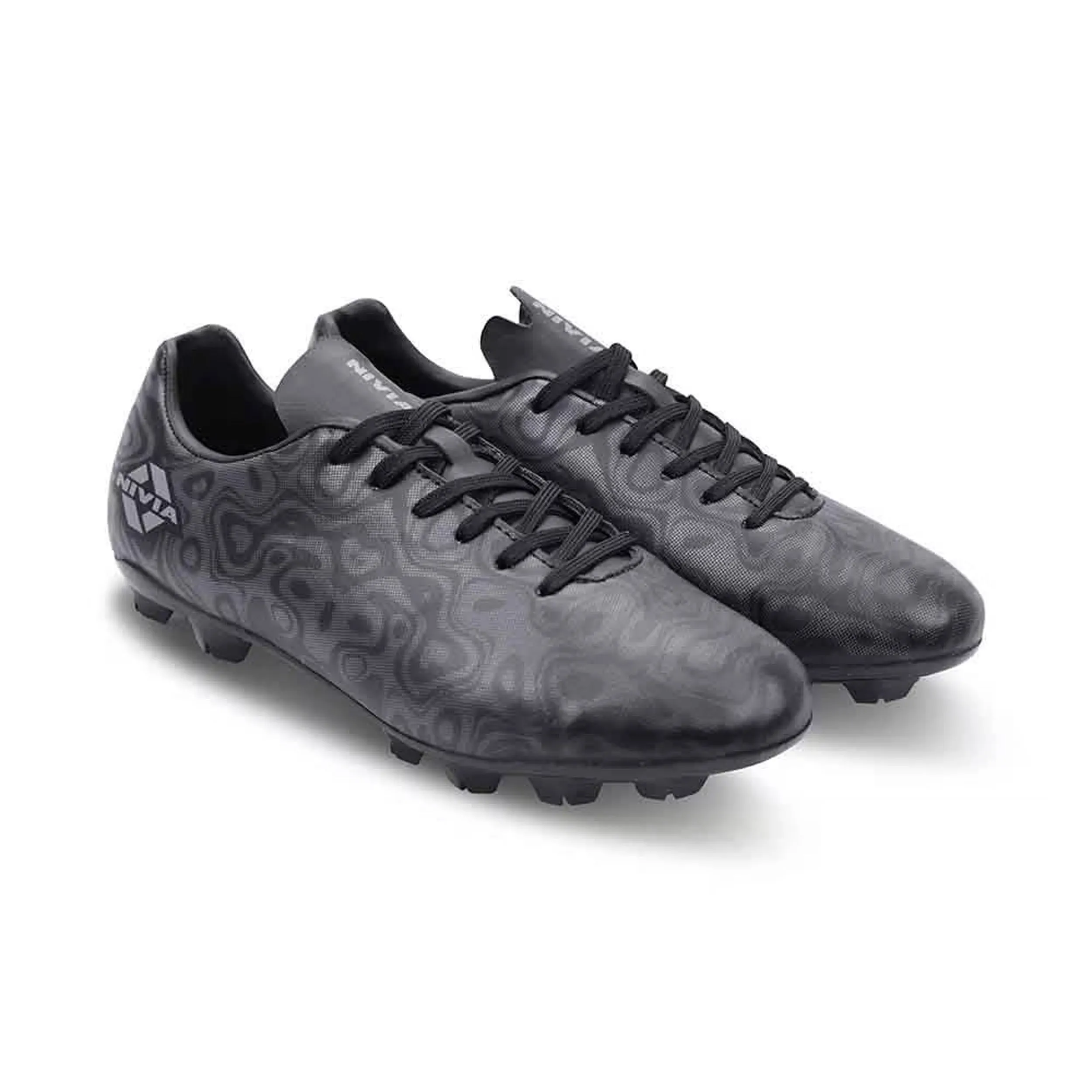 Nivia Carbonite 5.0 Football Stud - Black