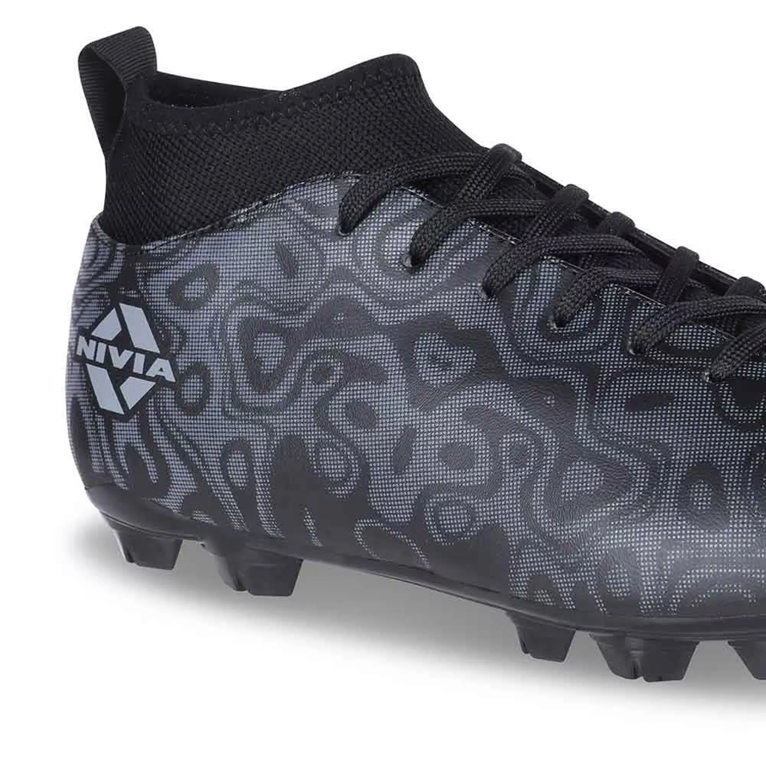 Nivia Carbonite 5.0 Pro Football Stud - Black