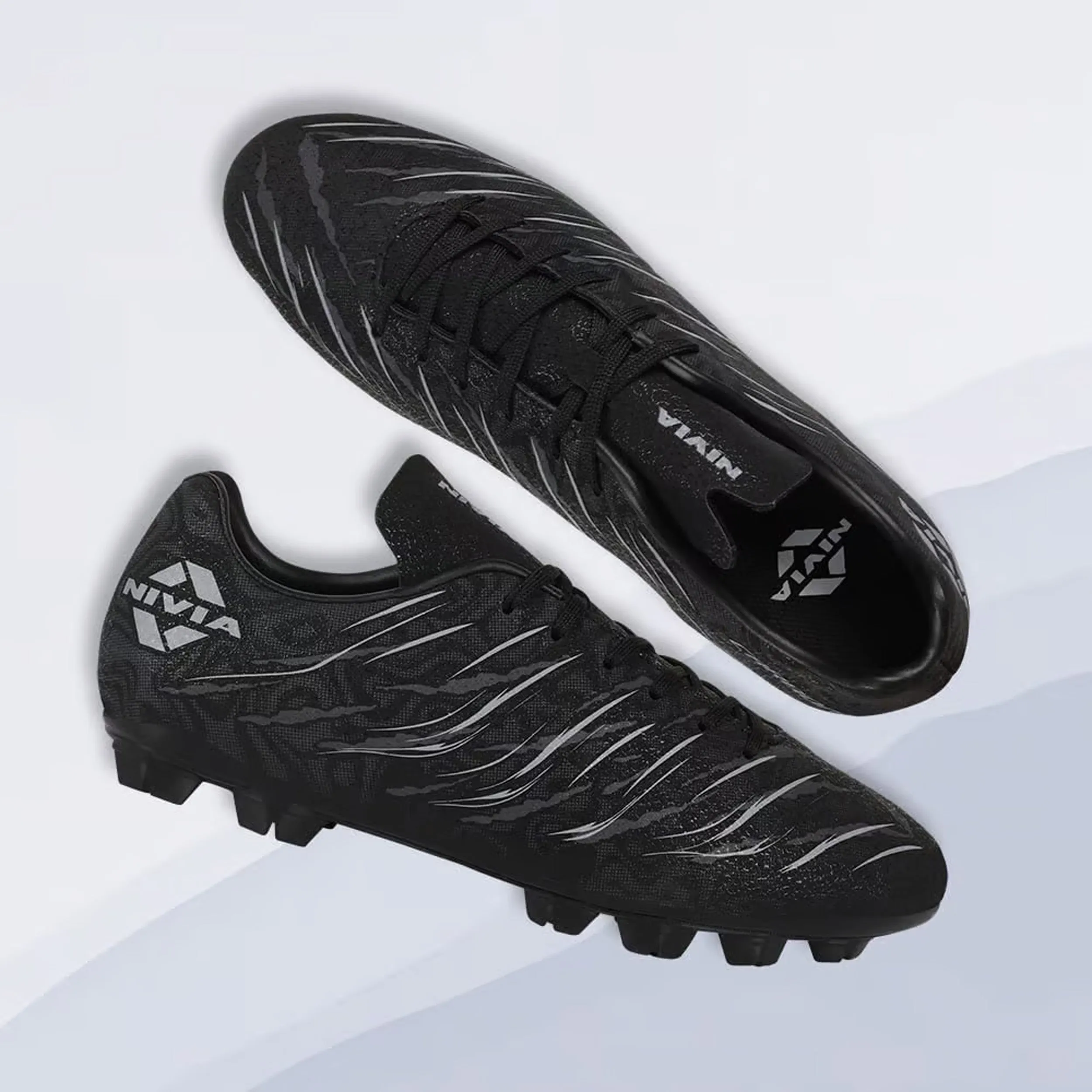 Nivia Carbonite 6.0 Football Stud - Black