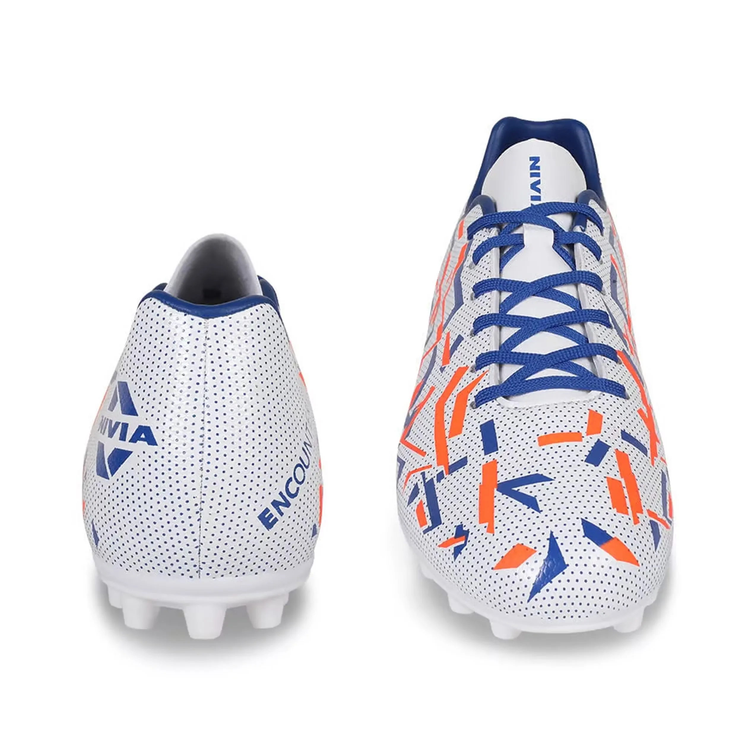 Nivia Encounter 10.0 Football Stud - White - DOD