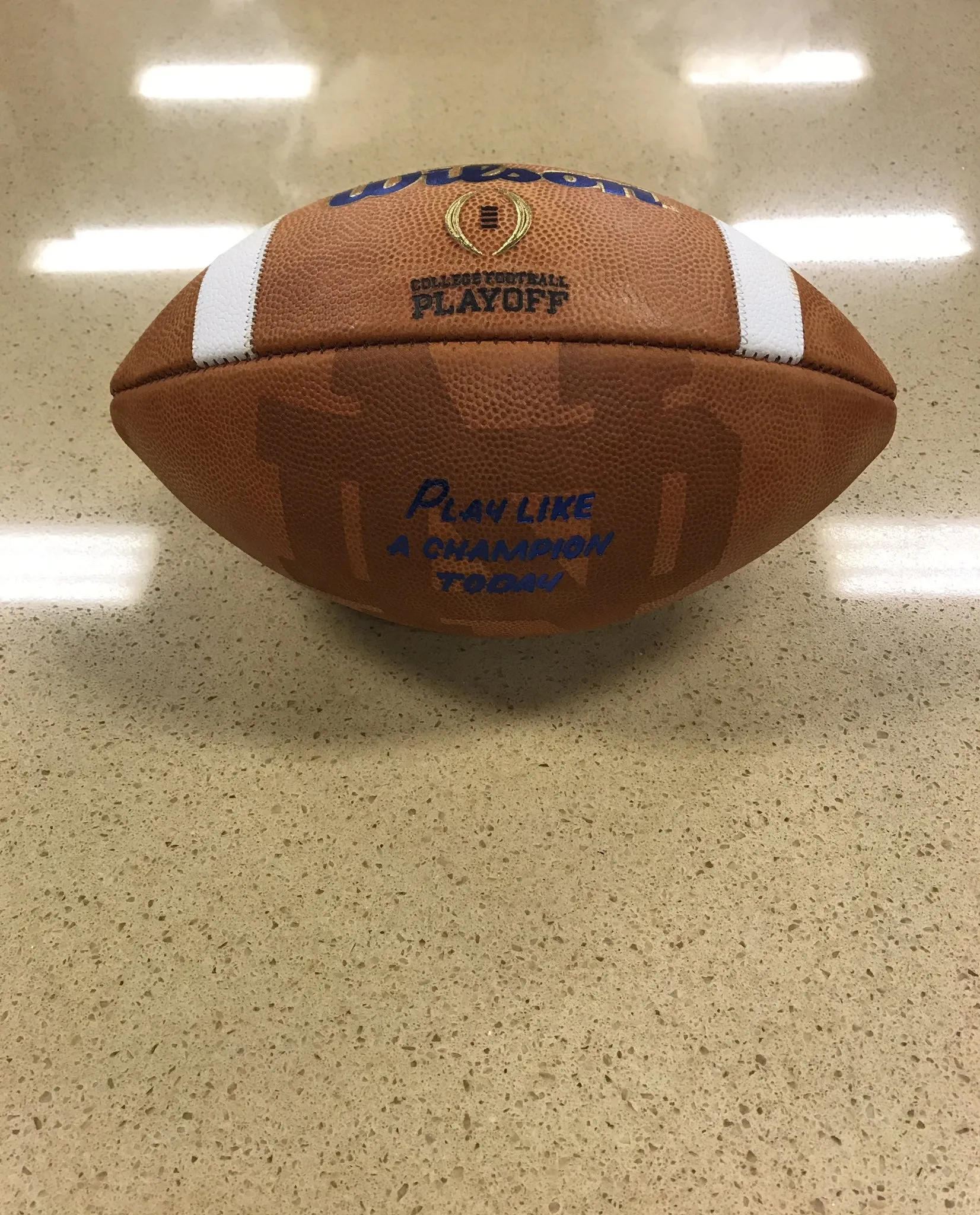 Notre Dame “Play Like A Champion Today” Wilson College Football Playoff Football