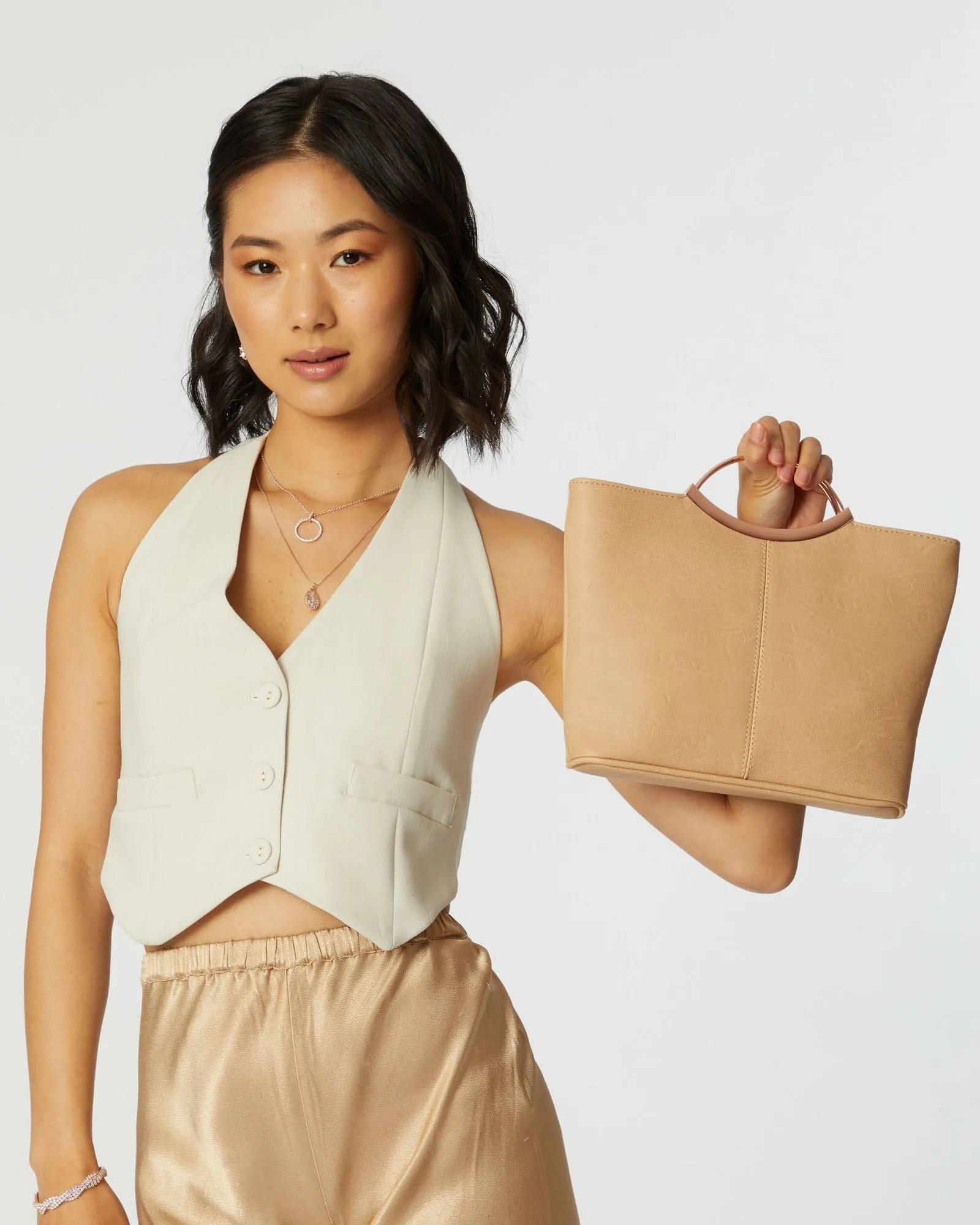 Nude Jessie Clutch Bag