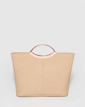 Nude Jessie Clutch Bag