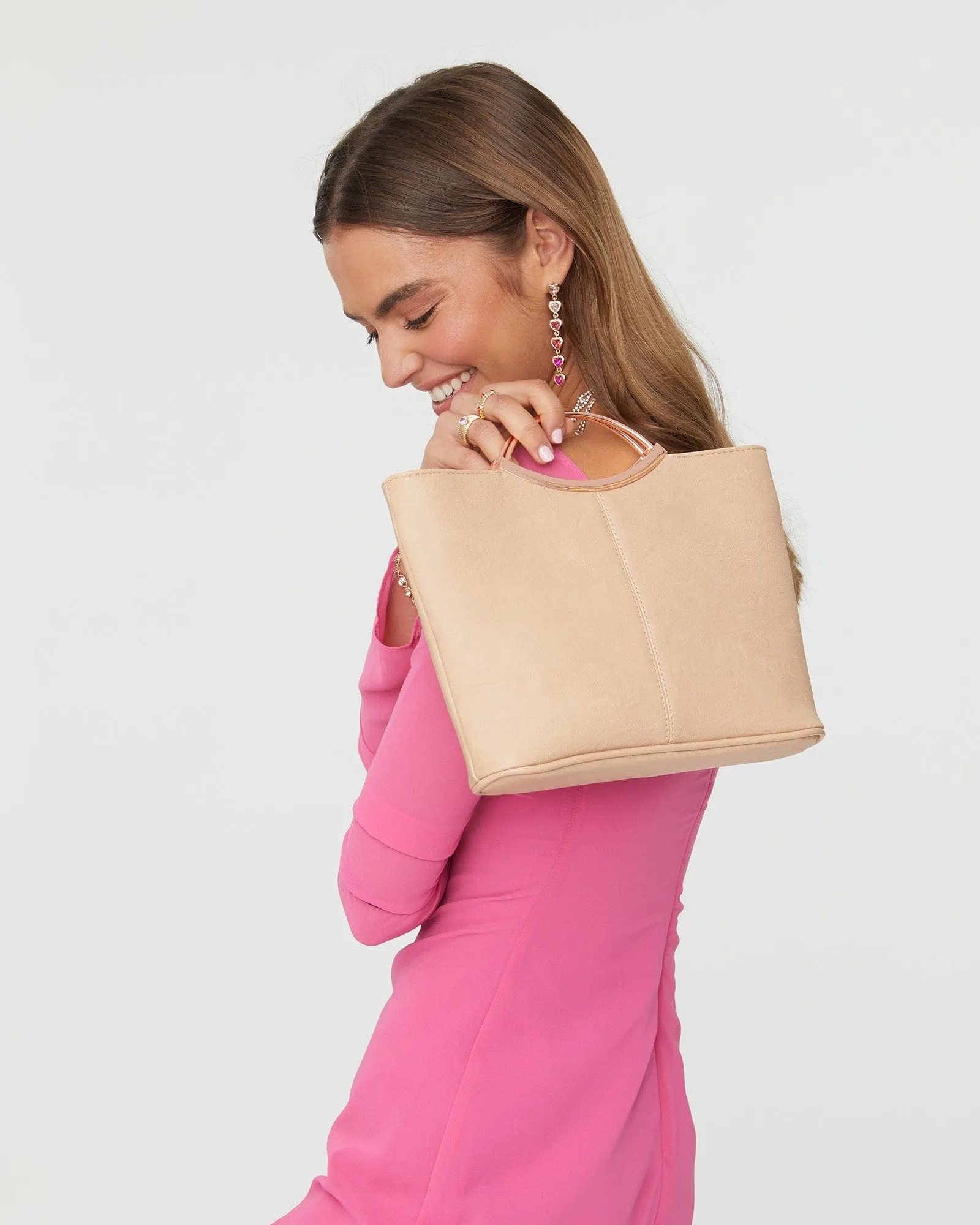 Nude Jessie Clutch Bag