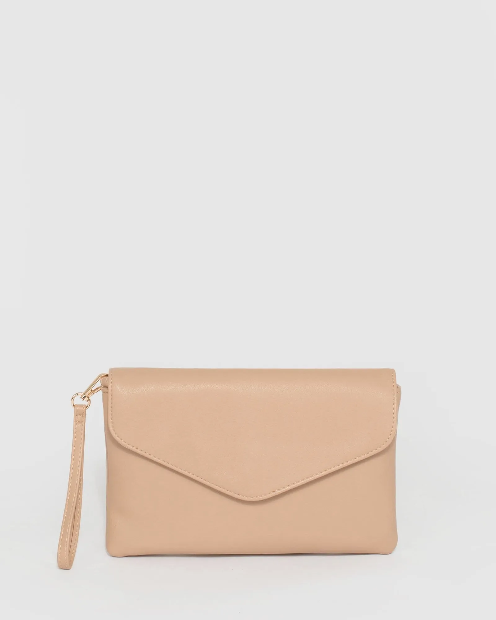 Nude Ruby Wristlet Clutch Bag